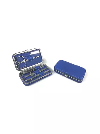 HAMMANN | Set de manucure en cuir (Bleu cobalt / 5 pièces) | 